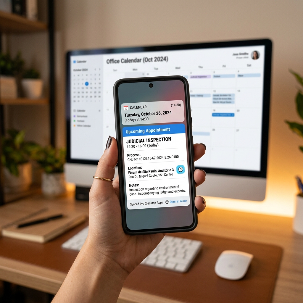 Sincronização com agenda do celular e Waze