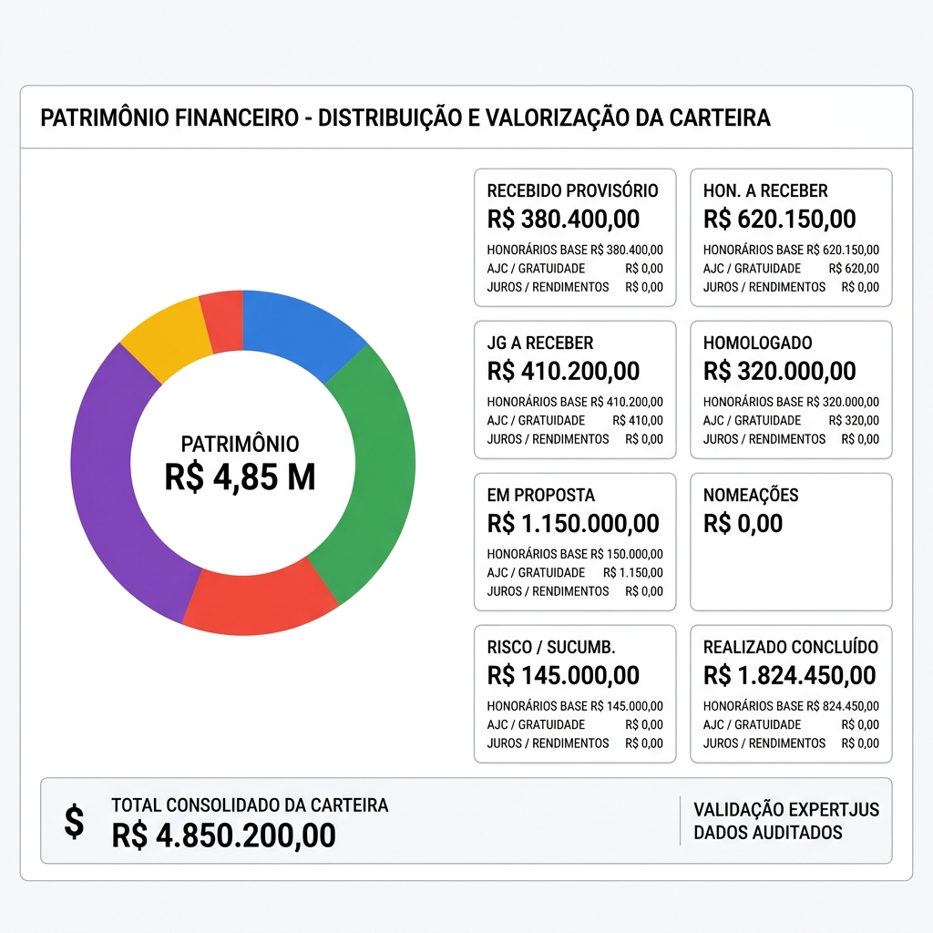 Patrimônio financeiro no ExpertJus